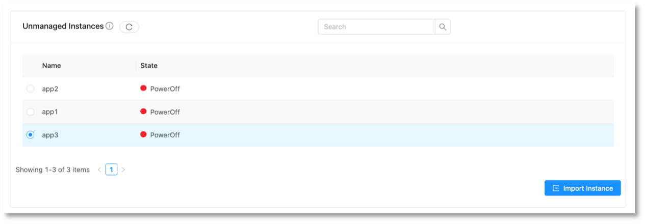 unmanaged instances cloudstack