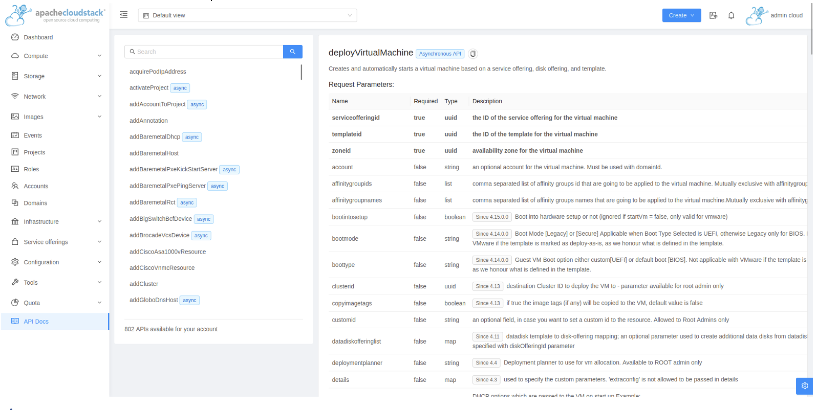 apache cloudstack UI