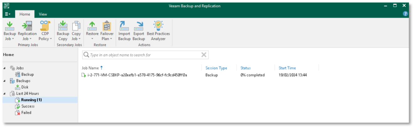 cloudstack veeam console