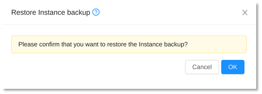 restore instance backup 2