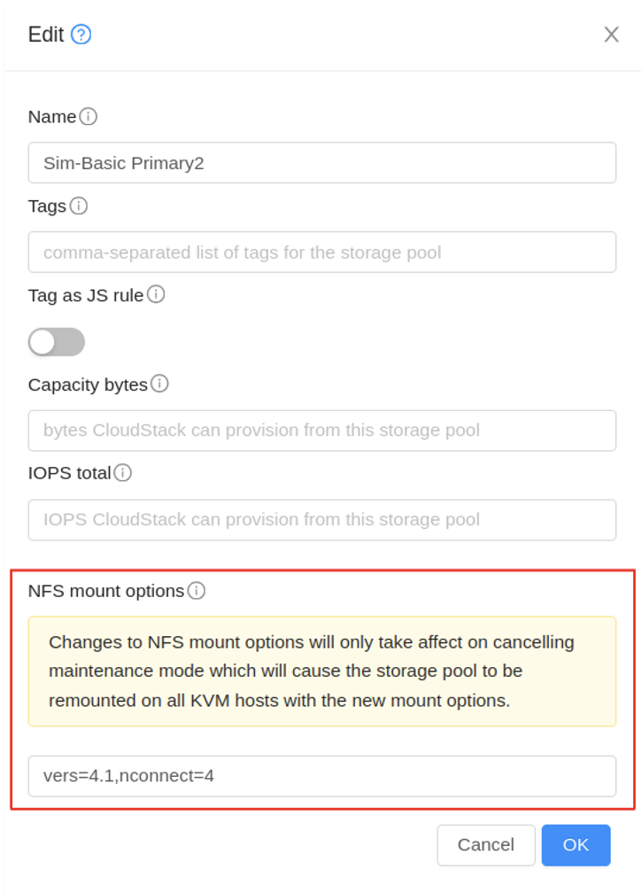 cloudstack maintenance mode